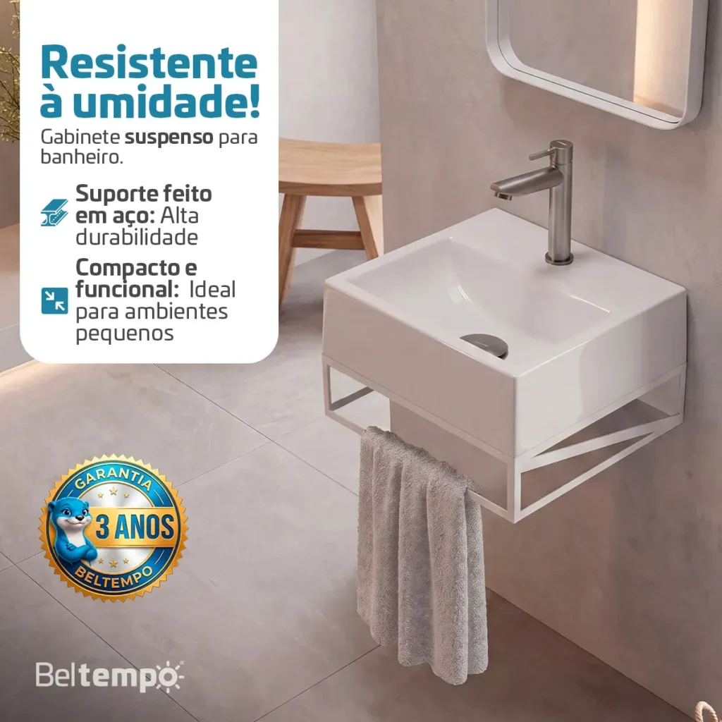 gabinete para banheiro pequeno