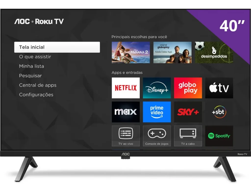 Smart TV para sala pequena,