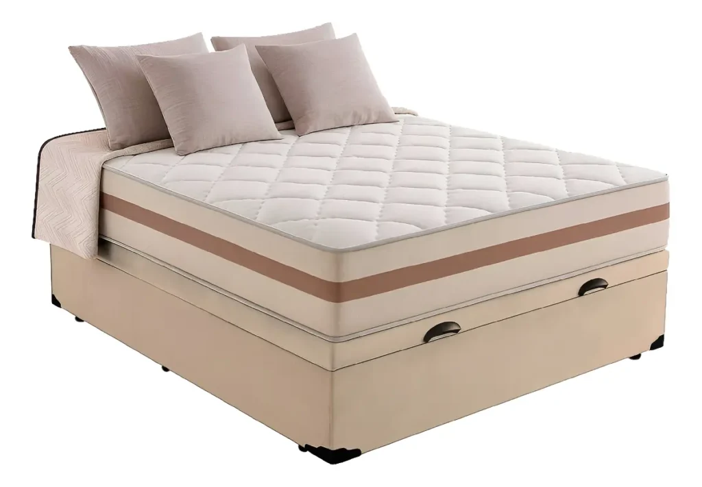 Cama box baú casal para quarto pequeno: 6 Modelos que unem conforto e organização 6 cama box baú casal para quarto pequeno