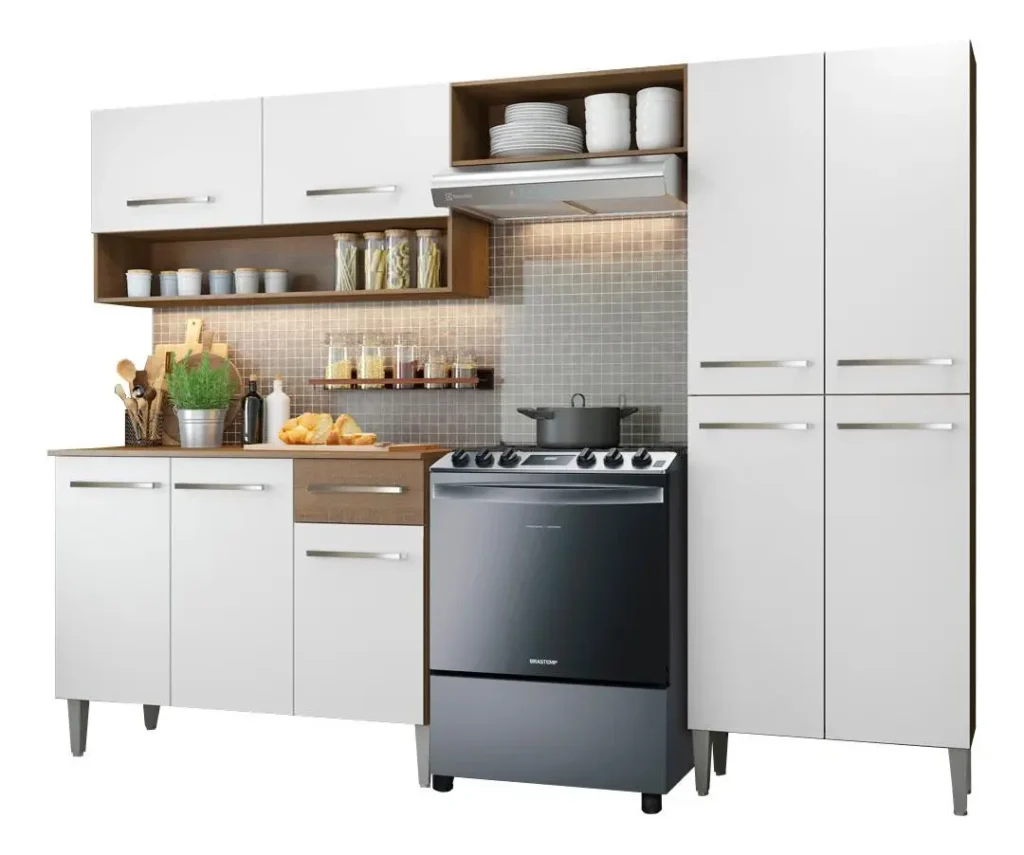 cozinha pequena modulada