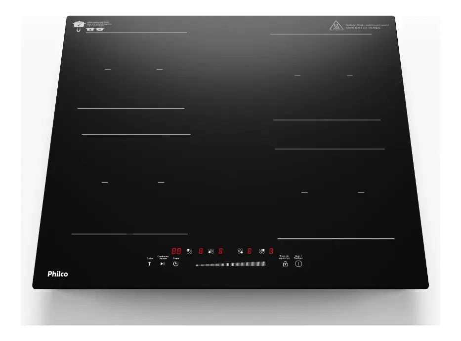 cooktop de indução 4 bocas