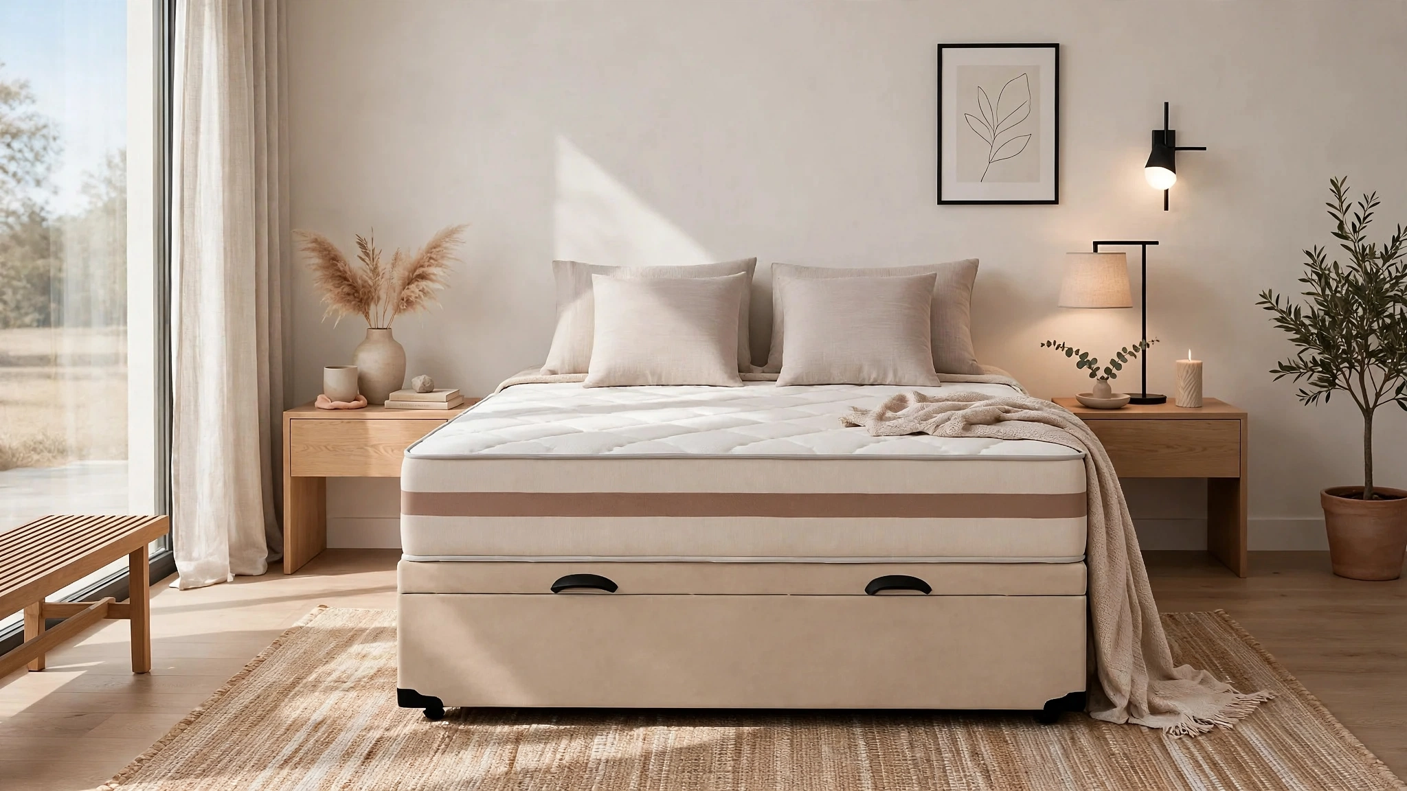 Cama box baú casal para quarto pequeno
