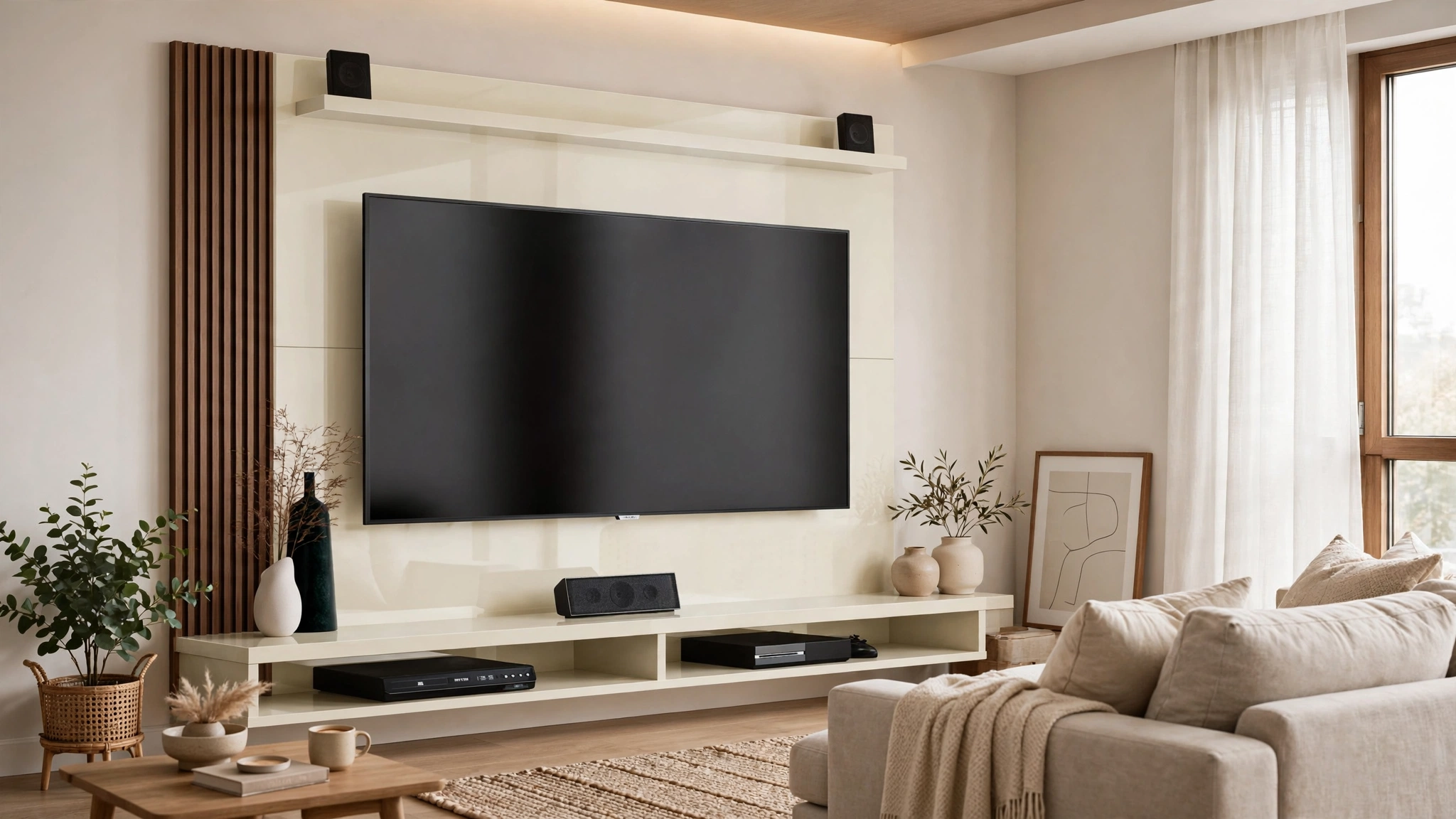 Painel para TV sala pequena