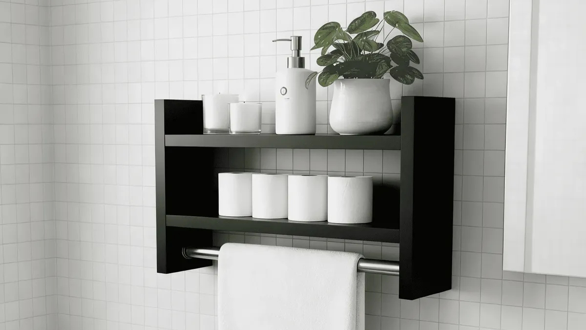 prateleira decorativa para banheiro