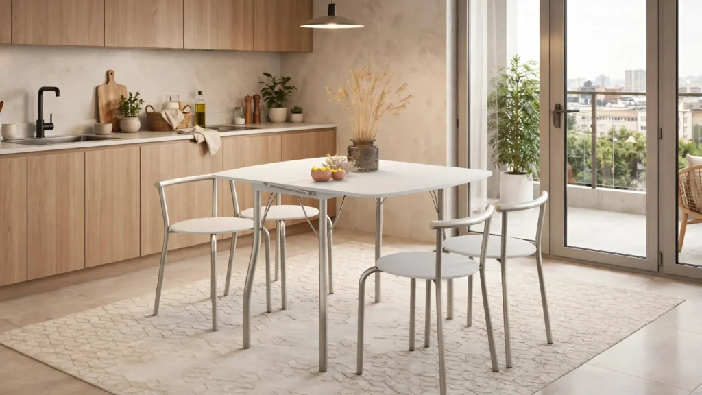 mesa retrátil para cozinha pequena