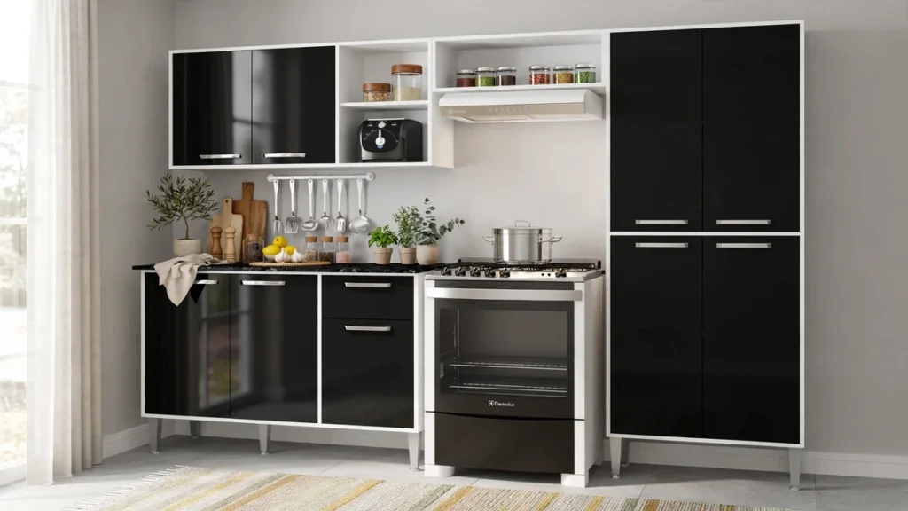 armário modulado para cozinha pequena